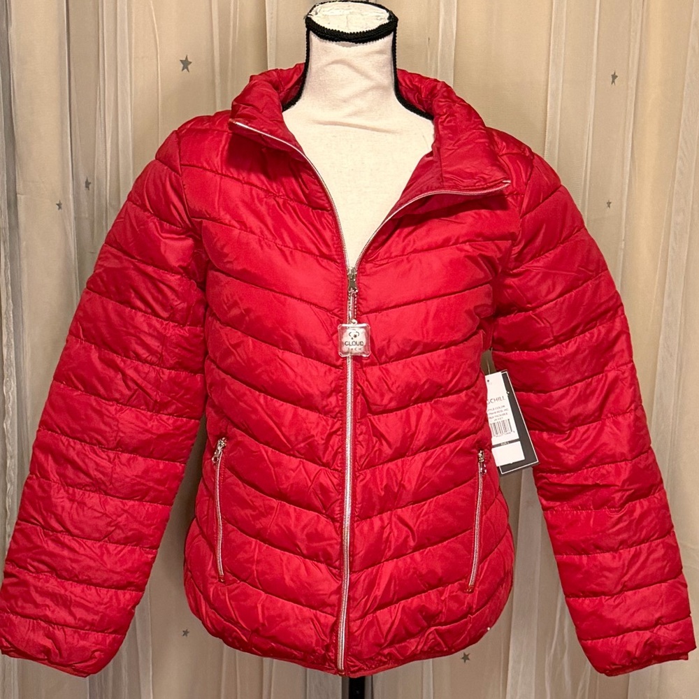 Big Chill Women's Vibrant Red Puffer Jacket